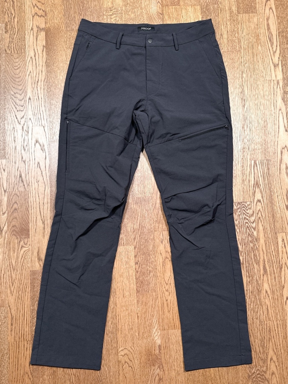 Proof Huckberry Schoeller Cargo Nylon Trek Straight Pants Dark Gray Mens 33